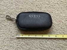Guess Signature Los Angeles Small 5.5” x 3” Black Coin Wristlet 
