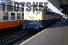 35mm Slide DB West Germany Railways Electric Loco 110 172 1990 Deutsche 
