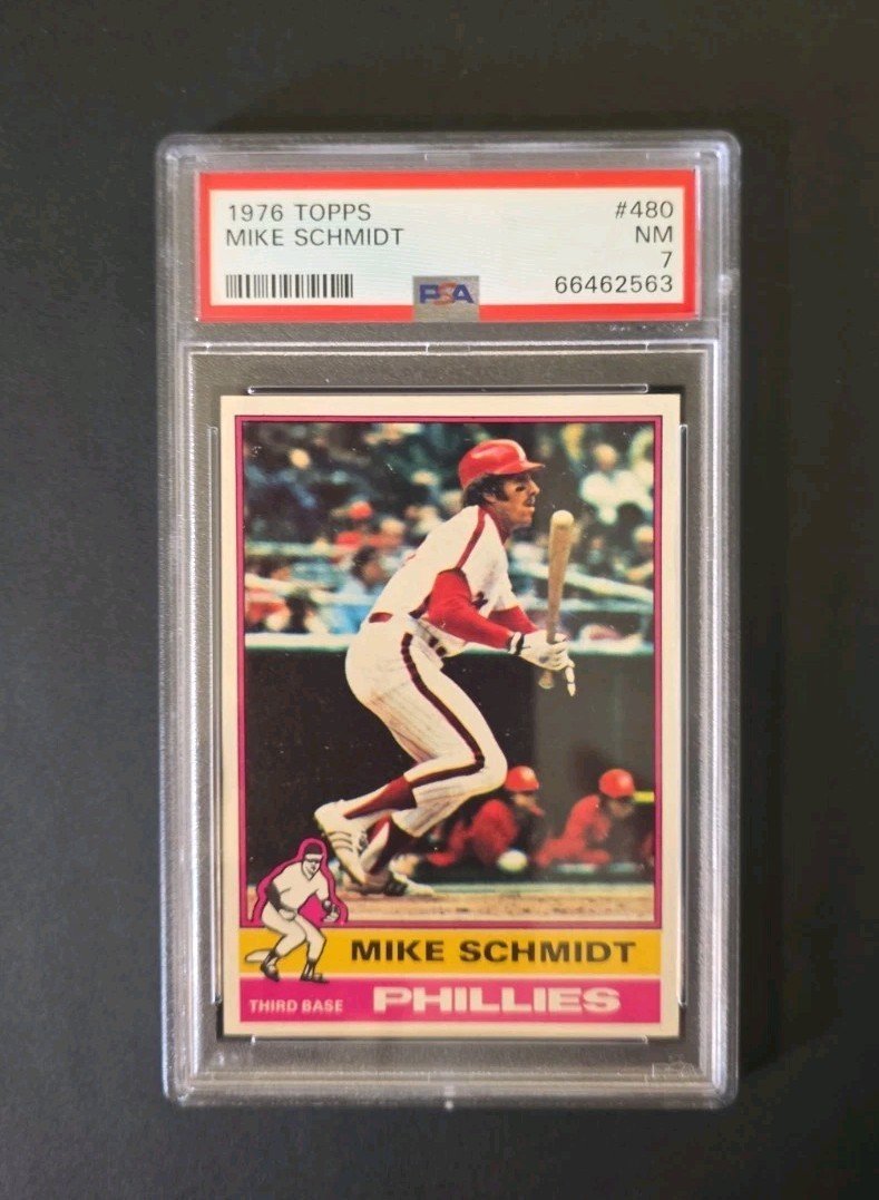 1976 Topps #480 MIKE SCHMIDT  PSA 7 NM