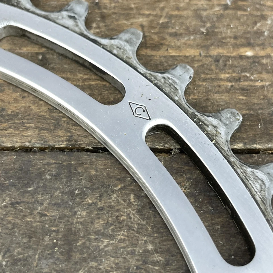 Vintage Camapgnolo Record Chainring 42 42t 144 BCD No Stamp 5-Bolt C Italy - Image 2 of 4