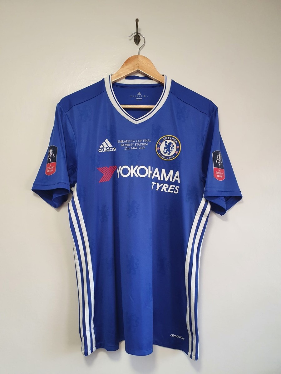 Chelsea 2016-2017 official home/ FA cup final shirt mens medium