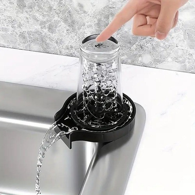 #ad #ad High Pressure Automatic Glass Cup Washer Kitchen Sink Faucet Rinser Cleaner $17.99