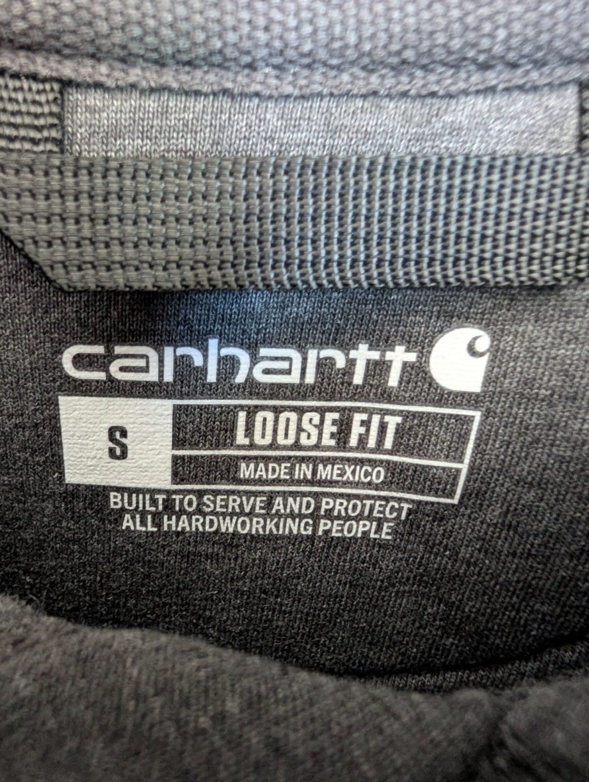 Carhartt Sweatshirt Mens Small Gray Loose Fit Long Sleeve Midweight Logo NWT thumbnail 3