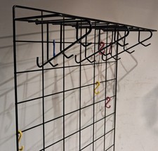 STYILISCHE 60er 70er  String Garderobe Mid century Wire Coat rack 62 cm x 102cm