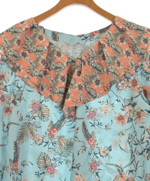 GRACE CONTINENTAL Blouses Light bluexOrangexKhaki… - image 4