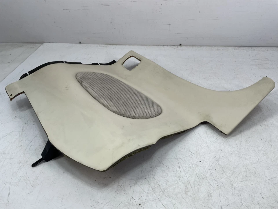 ✅ 97-00 OEM Jaguar XK8 XKR Cubierta de moldura de cuarto de conductor trasero izquierdo marfil Foto 3 de 4