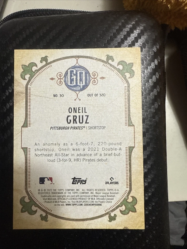 2022 Topps Gypsy Queen - Oneil Cruz #30 Missing Nameplate (RC) - Image 2 of 2