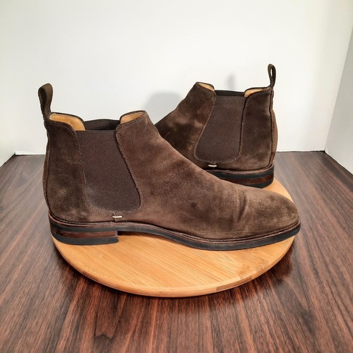 Russell And Bromley Burlington Herren Größe 44 US 10,5 Stiefel Braun Wildleder Chelsea - Bild 5 von 10