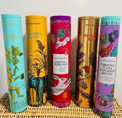 Fortnum & Mason Keksdosen leer x 6 ~ fabelhafte Designs ~ Display Sammlerstück