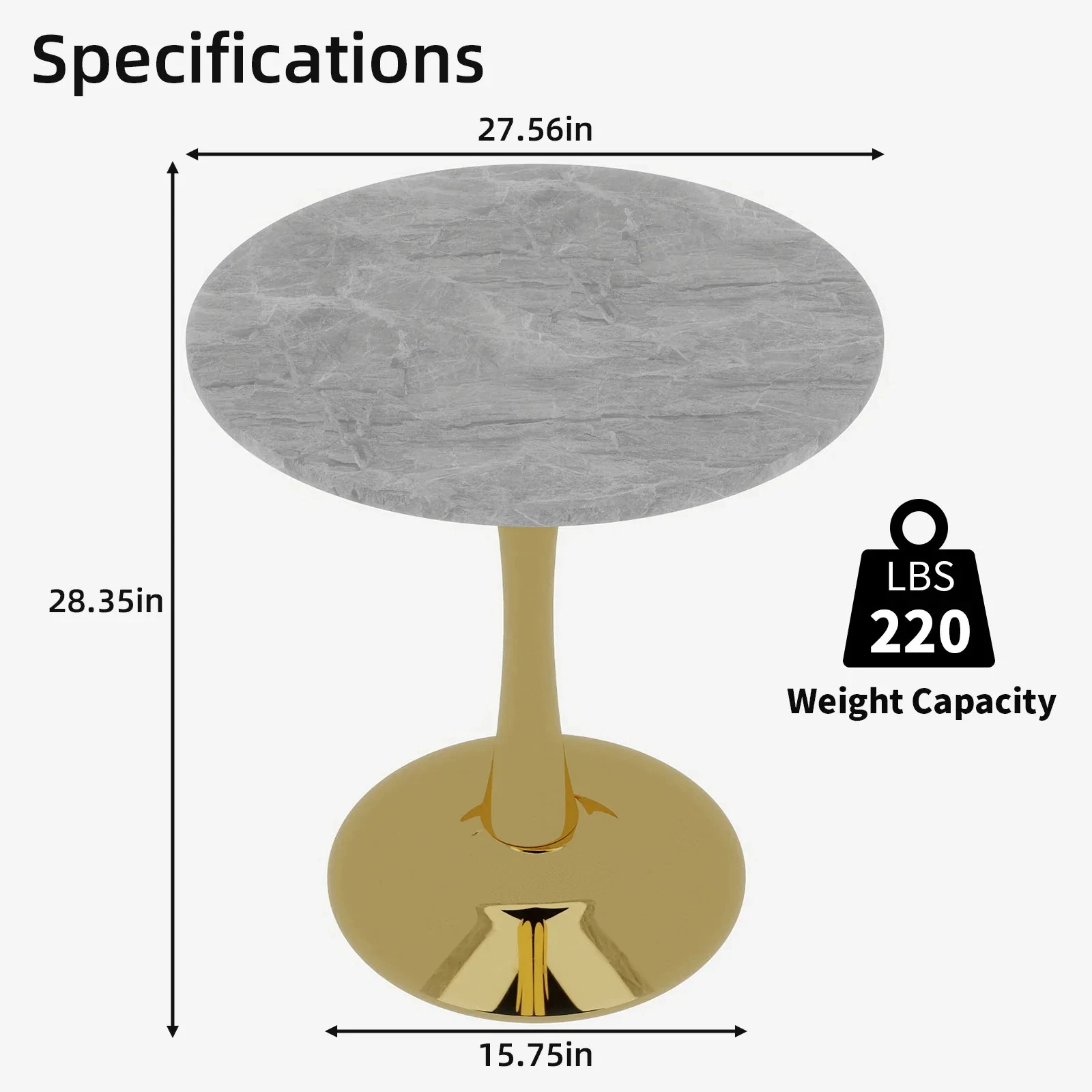 gold coffee table