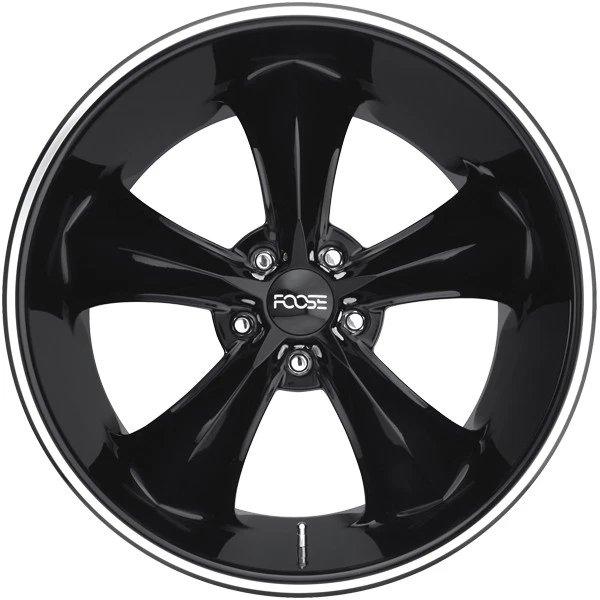 Foose F104 Legend 18x8.5 5x4.5" +34mm Gloss Black Wheel Rim 18" Inch Foto 3 de 4