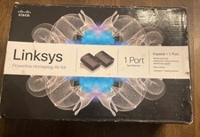 NEW Linksys Cisco Powerline 400 PLEK400 AV Kit Expand  1 Port Fast Ethernet