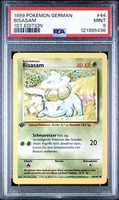 1999 Pokemon GERMAN 1st Edition Base Set Bisasam-Bulbasaur 44/102