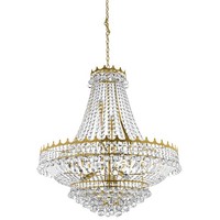 Kronleuchter 13Xe14 Decke Kristall Ø80Cm In Chrom Gold Leuchte Beleuchtung Innen