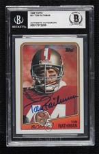 BAS 1988 Topps Tom Rathman #41 BGS Authentic Auto 0n64
