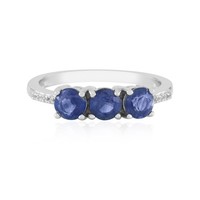 Cavill Kyanit Ring 1,9Ct 925 Silber Rhodiniert Damen Elegant Blau