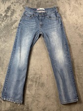 Levis 505 Jeans Youth Boys 14 Regular Blue Medium Wash Straight Denim 27x27