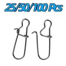 25/100pFishing Snaps Clips Fastlock Saltwate DuoLock #1-8 Quick Change Lua Lure