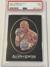 2017 Topps Allen & Ginter X Miguel Cotto Black #284 PSA 7