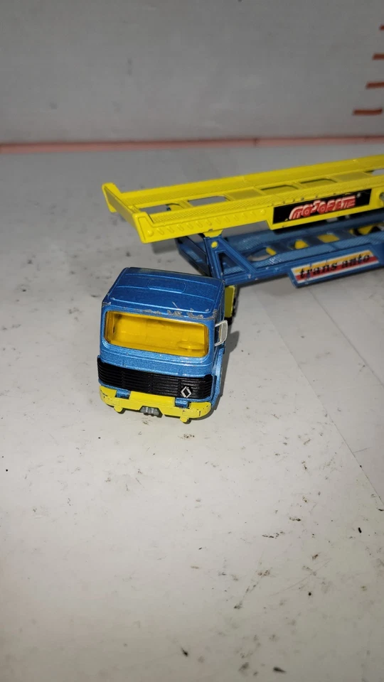 Majorette Trans 汽车运输车半卡车拖车 1/60 法国制造 — 第 2/4 张图片