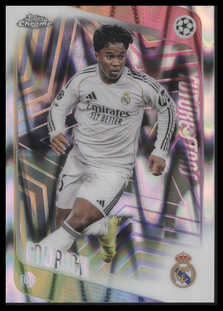 2025-26 Topps Chrome UEFA Endrick #86 Raywave Refractor