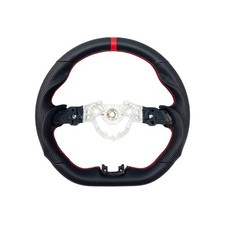 Revesol Black Sports Steering Wheel Red Strip For 2019-2024 Nissan Altima Kicks