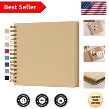 Beautiful Yellow Scrapbook Album - 80 Blank Pages for Creative Memory Keeping