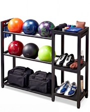 EXTCCT Bowling Ball Rack, Bowling Balls Stand and Equipment Organizer