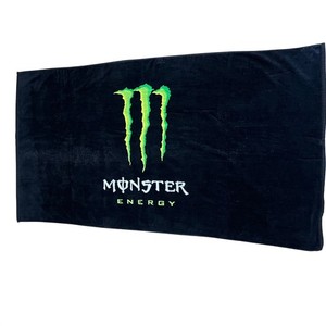 Monster Energy Beach Towel Unisex OS Black Excellent 2017 Logo Graphic Claw