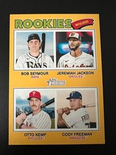 2026 Topps Heritage Rookie Infielders #377 Yellow Border Rookie Card Short Print