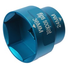 Felisbieti 24mm/36mm oil filter socket Wrench Tool, for Ford 6.0L/6.4L Blue