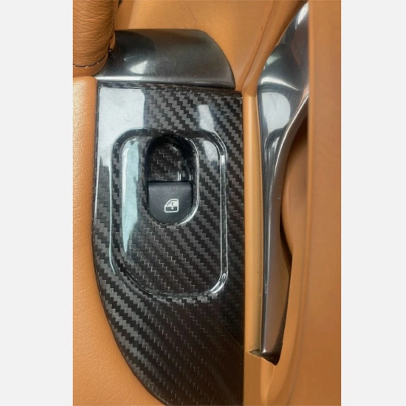 Full Carbon Fiber Window Switch Cover for Maserati GranTurismo GC GTS 2008-2024 - Image 3 of 4