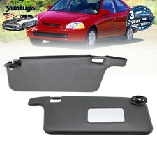 2pcs For 1996-01 Honda Civic Visor Sunshade Car Sun Visor W Makeup Mirror Us