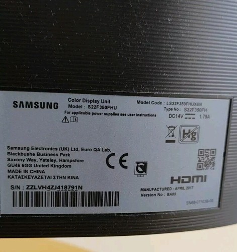 🖥️ Monitor PC LED SAMSUNG SF350 21,5 Pollici HDMI FULL HD - Photo 5/7