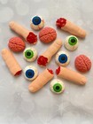 15 Halloween eyes fingers brains edible cupcake cake toppers Halloween