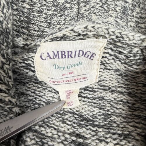 Cambridge Dry Goods Wool Blend Zip Up Chunky Cardigan Skiers Sweater Women Sz M - Picture 3 of 7