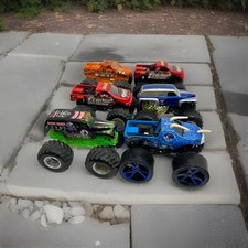 Hot Wheels Lot Of 6 1:64 Scale Monster Trucks PreOwned Condition
