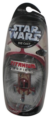 Star Wars Titanium Serie (2005) Landspeeder Druckguss Metall Spielzeug W/Rollen