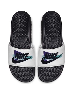 Herren Nike Benassi Flip Flops Schlappen UK 14 EU 49,5 US 15 CJ6184-100 Sandalen