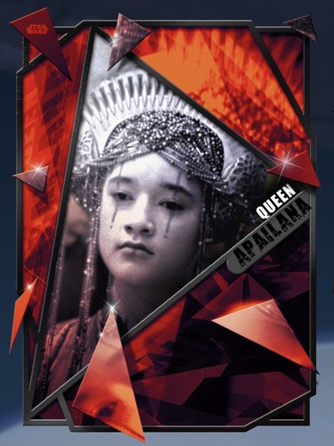FRACTURED BLACK QUEEN APAILANA REVENGE OF SITH LOCK- Topps STAR WARS CARD TRADER