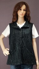 Liv By Habitat Clothes Etched Snap Vest Black Size S