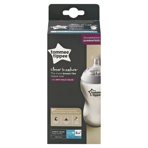 Baby Bottle Tommee Tippee Closer To Nature 11 0Z Bottle - 6 Months+ NEW