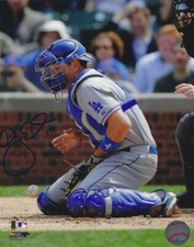 Signed  8x10 A.J. ELLIS  Los Angeles Dodgers  Autographed photo - COA 