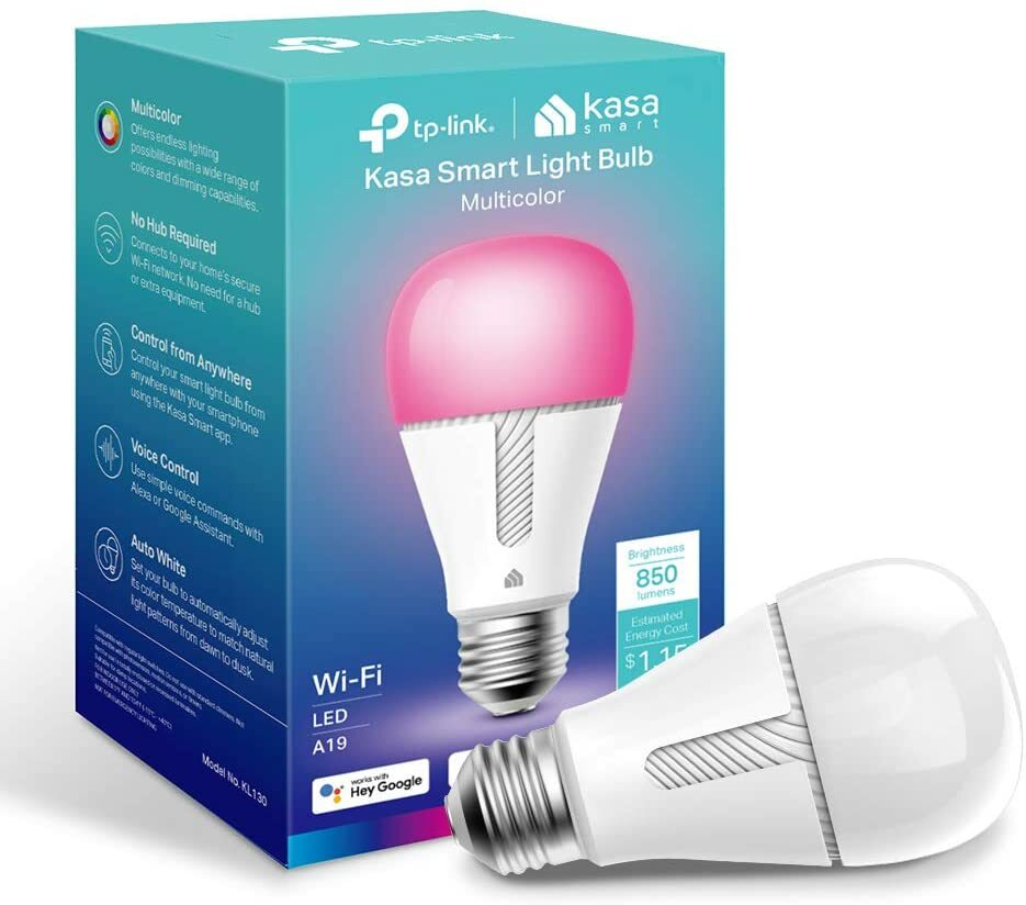 Kasa Smart Bulb, Full Color Changing Dimmable WiFi LED Light Bulb ( KL130 )-image