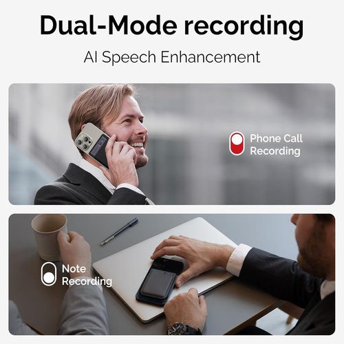 AI Voice Recorder, Note Voice Recorder W/Case, App Control, Transcribe & Summar - Picture 2 of 12