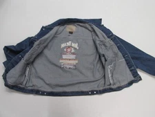 JIM BEAM BOURBON WHISKEY PROMO TRUCKER EMBROIRDERED DENIM JEAN JACKET SZ XL