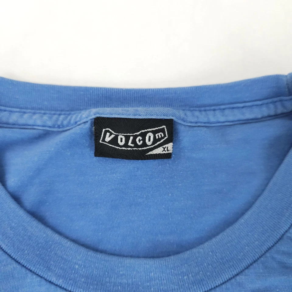 Vintage Volcom T Shirt Mens XL Extra Large Blue Logo Graphic Tee Y2K Skater 90s - Image 3 of 4
