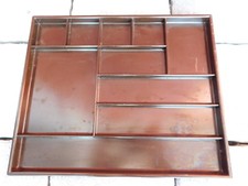 vintage SUISSE CASIER PLAT de RANGEMENT de TIROIR en bakelite CASE bureau OFFICE