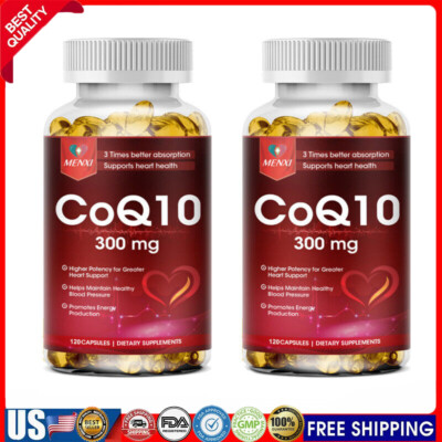 Coenzyme Q-10 300mg Antioxidant 240Capsules Heart Health Support Increase Energy