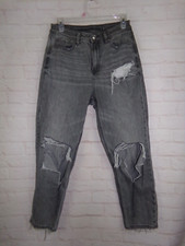 American Eagle women's size 4 Gray Mom Jean Distressed